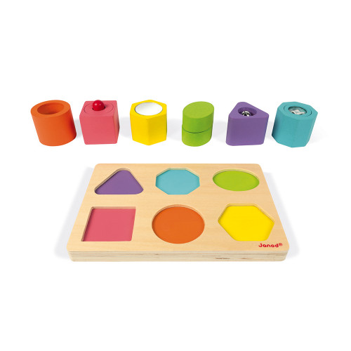 Classic Wooden Toy Puzzle Fidgets - Set of 6