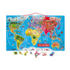 Magnetic World Map Puzzle French Version 92 pieces (wood)