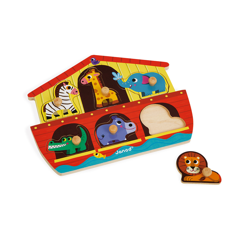 Noah s Ark Puzzle 6 pieces wood 