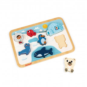 Wooden Puzzles For Children 18 Months And Up Thick Tactile With Sound