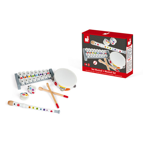 Flûte Confetti (bois) : Jouets musicaux Janod - J07630