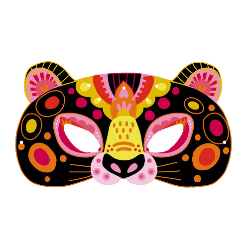 J07807 Multicolore Janod Kit Créatif-Scratch Art Masques Animaux 
