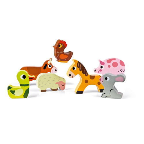 Janod - Chunky puzzle bois - Zoo - Janod