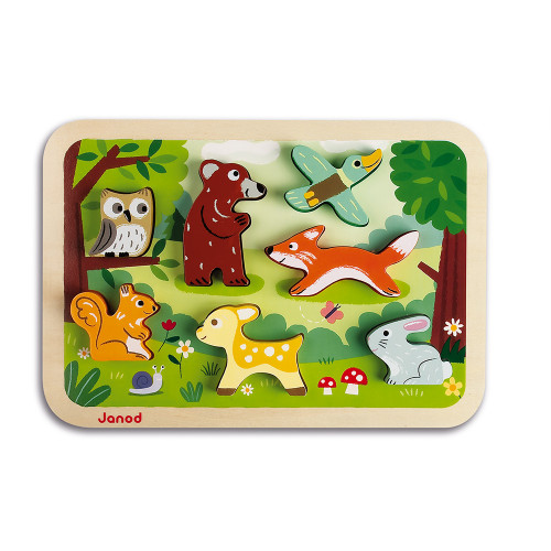 Puzzle en bois animaux