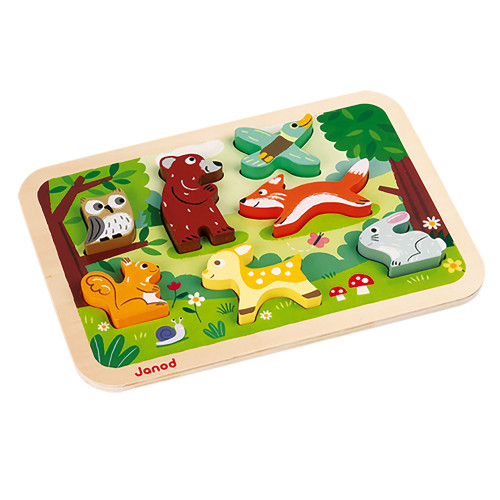 Ensemble de planches et animaux Chunky Puzzle