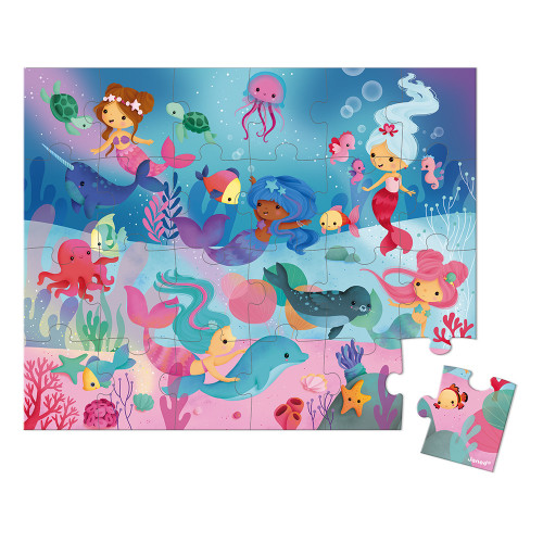 Hat Boxed Puzzle Mermaids 24 pieces