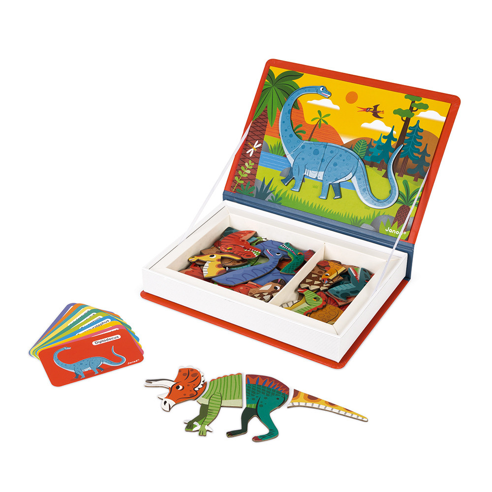 Magnetic Book Dinosaurs 36 Elements, Toys \ Jigsaw & puzzle