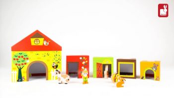Janod – « Multikub Ferme » – Jouets d’éveil [EN]