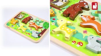 Janod – Chunky Puzzle « Forêt » – Puzzle en bois [EN]