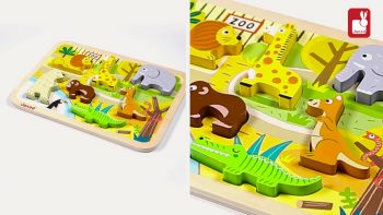 Janod – Chunky Puzzle Zoo – Puzzle en bois [EN]