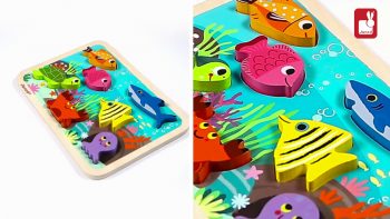 Janod – Chunky Puzzle « Marin » – Puzzle en bois [EN]