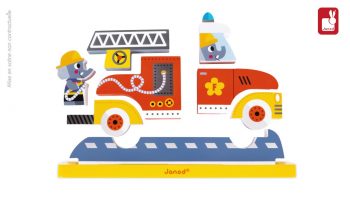 Janod – « Puzzle Vertical Magnétique Pompiers » [EN]