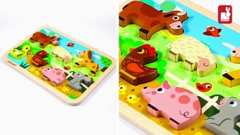 Janod – Chunky Puzzle « Ferme » – Puzzle en bois [EN]