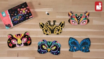 Scratch Art Animal Masks