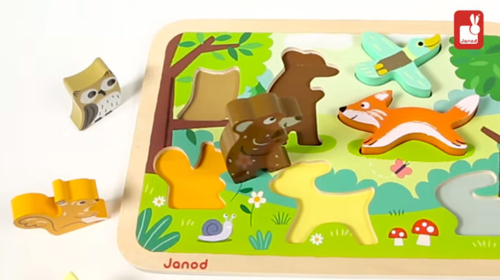 Janod - Chunky puzzle bois - Zoo - Janod